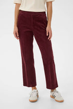 Load image into Gallery viewer, Part Two Mishas cropped cord trousers Tawny Port

