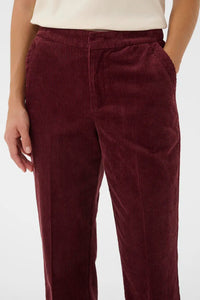 Part Two Mishas cropped cord trousers Tawny Port