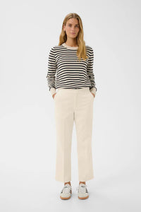Part Two Mishas classic cropped cord Eggnog