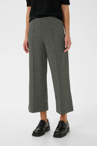 Part Two Llisan tricot cropped trouser Salt & Pepper