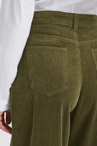 Ichi Focaro boyfriend cord trouser Dusky Green
