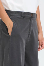 Load image into Gallery viewer, Ichi Kate casual barrel leg trouser Dark Grey
