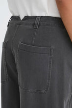 Load image into Gallery viewer, Ichi Kate casual barrel leg trouser Dark Grey
