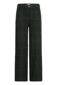 Ichi Kate woolley wide stripe trouser