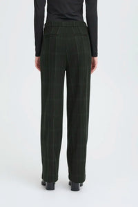 Ichi Kate woolley wide stripe trouser
