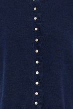 Load image into Gallery viewer, Ichi Povoke ruffle detail waistcoat Total Eclipse
