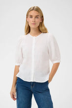 Load image into Gallery viewer, Part Two Azra linen blouse Bright White - CW CW 
