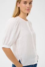 Load image into Gallery viewer, Part Two Azra linen blouse Bright White - CW CW 
