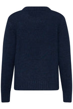 Load image into Gallery viewer, Ichi Bayana argyle jacquard jumper Total Eclipse
