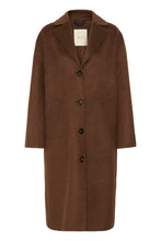 Load image into Gallery viewer, Part Two Lorelaiana longline coat Downtown Brown - CW CW 
