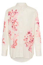 Load image into Gallery viewer, Part Two Aleia placement print shirt Pink Shadow Flower - CW CW 

