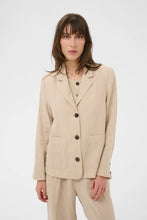 Load image into Gallery viewer, Part Two Alita linen blazer Neutral Pinstripe - CW CW 
