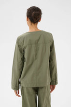 Load image into Gallery viewer, Part Two Aziza cotton utility jacket Smokey Olive - CW CW 

