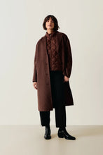 Load image into Gallery viewer, Part Two Lorelaiana longline coat Downtown Brown - CW CW 

