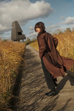 Load image into Gallery viewer, Part Two Lorelaiana longline coat Downtown Brown - CW CW 
