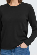 Load image into Gallery viewer, Ichi Luls round neck lightweight knit Total Eclipse
