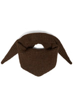 Load image into Gallery viewer, Ichi folthea waffle triangle scarf Coffee Bean
