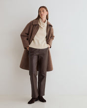 Load image into Gallery viewer, Yerse Shearling effect coat zip coat Porcini

