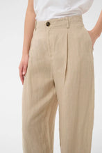 Load image into Gallery viewer, Part Two Nettas linen trouser Neutral Pinstripe - CW CW 
