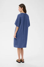 Load image into Gallery viewer, Part Two Ayla linen dress Blue Indigo - CW CW 
