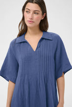 Load image into Gallery viewer, Part Two Ayla linen dress Blue Indigo - CW CW 
