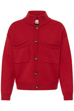 Load image into Gallery viewer, Ichi Betias jacket style cardigan Salsa
