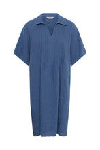 Load image into Gallery viewer, Part Two Ayla linen dress Blue Indigo - CW CW 
