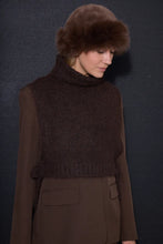 Load image into Gallery viewer, Ichi Ebna faux fur hat Coffee Bean

