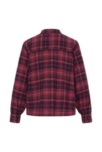 Load image into Gallery viewer, Ichi Dalia brushed check shirt Fruit Dove
