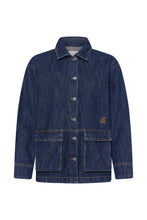 Load image into Gallery viewer, Ichi Nadusa denim utility jacket Dark Indigo
