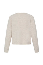 Load image into Gallery viewer, Ichi Fantia multi mixed colour button front cardigan Birch Melange
