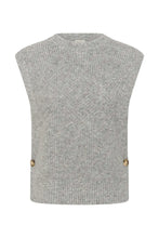 Load image into Gallery viewer, Part Two Charlye button side tank Medium Grey Melange
