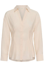 Load image into Gallery viewer, Part Two Collie crushed matt sateen fitted shirt Whitecap Grey
