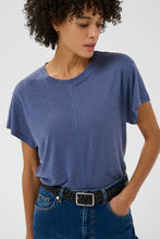 Load image into Gallery viewer, Part Two Anemona linen blend top Blue Indigo - CW CW 
