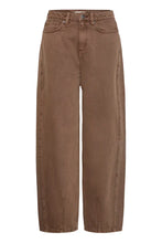 Load image into Gallery viewer, Ichi Blich barrel denim jeans Brown
