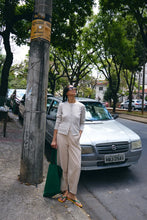 Load image into Gallery viewer, Ichi Luls round neck cardigan Oatmeal Melange
