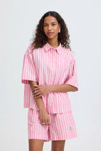 Load image into Gallery viewer, Ichi Indra patch pocket front stripe shirt Wild Orchid - CW CW 
