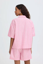 Load image into Gallery viewer, Ichi Indra patch pocket front stripe shirt Wild Orchid - CW CW 
