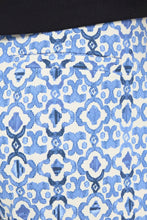 Load image into Gallery viewer, Ichi Kate printed knit trouser Sodalite Blue Ikat - CW CW 
