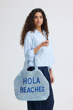 Load image into Gallery viewer, Ichi Svea Hola beach bag Powder Blue - CW CW 
