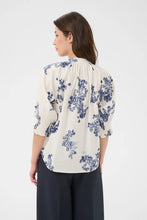 Load image into Gallery viewer, Part Two Almeras jacquard blouse Blue Shadow Floral - CW CW 
