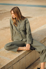 Load image into Gallery viewer, Part Two Aziza cotton utility jacket Smokey Olive - CW CW 
