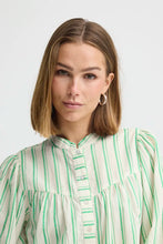 Load image into Gallery viewer, Ichi Jovil jacquard stripe shirt Greenbriar - CW CW 
