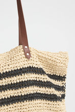 Load image into Gallery viewer, Ichi Tilde striped shopper Natural - CW CW 
