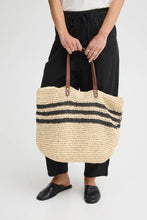 Load image into Gallery viewer, Ichi Tilde striped shopper Natural - CW CW 
