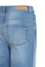 Load image into Gallery viewer, Ichi Twiggy cropped wide leg jeans Light Wash - CW CW 
