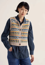 Load image into Gallery viewer, Seasalt Dawson Pick vest Fairisle Zig Zag Geo Bright Marine Mix
