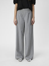 Load image into Gallery viewer, Object Lisa wide leg tailored trouser Ticking Stripe
