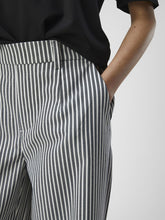 Load image into Gallery viewer, Object Lisa wide leg tailored trouser Ticking Stripe
