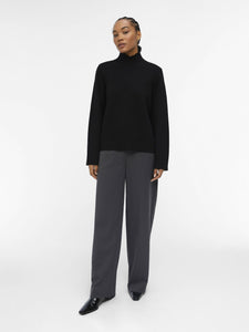 Object Reynard high neck knit Black